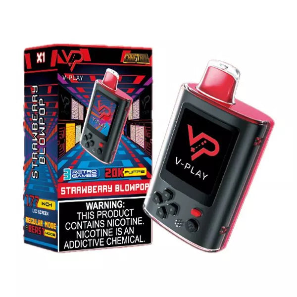 v-play built gaming system 20000 puffs disposable vape by craftbox V-Play 20000 Disposable by Craftbox – SmokeyCave