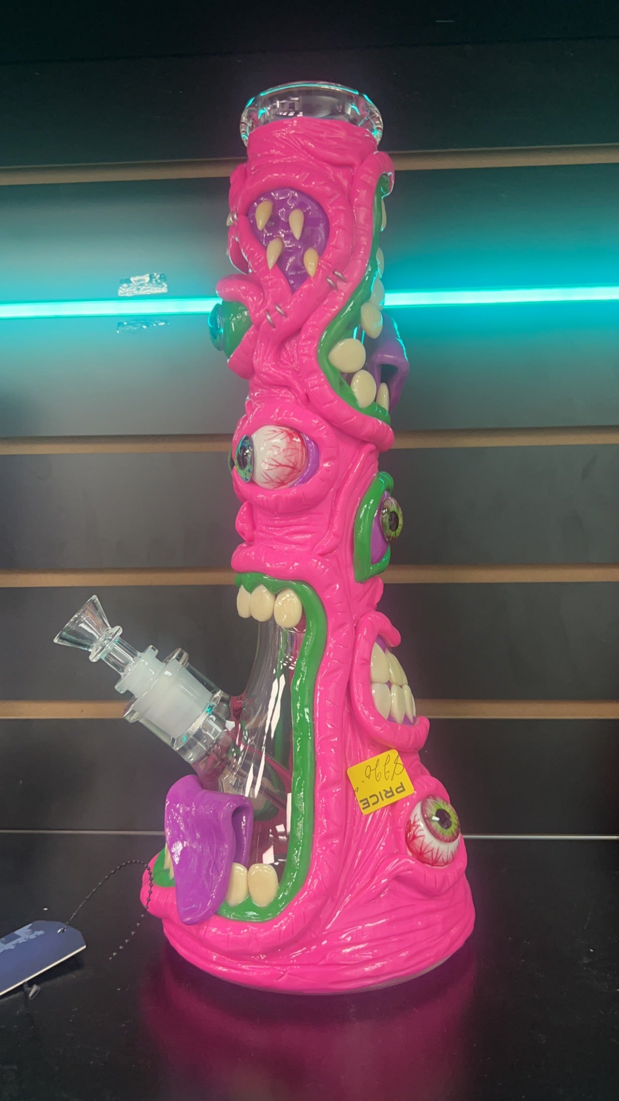 Monster Pink Bong Heavy Glass