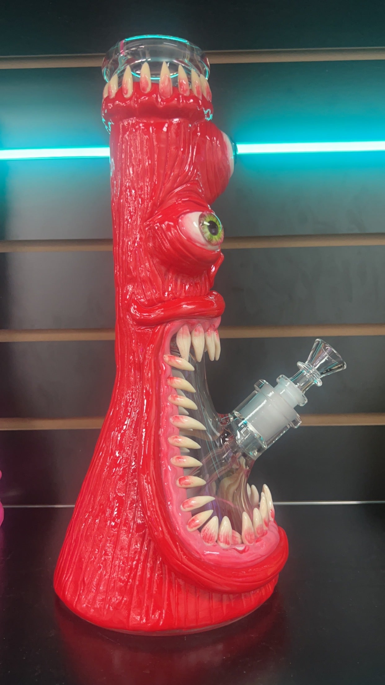 Monster Red Heavy Bong