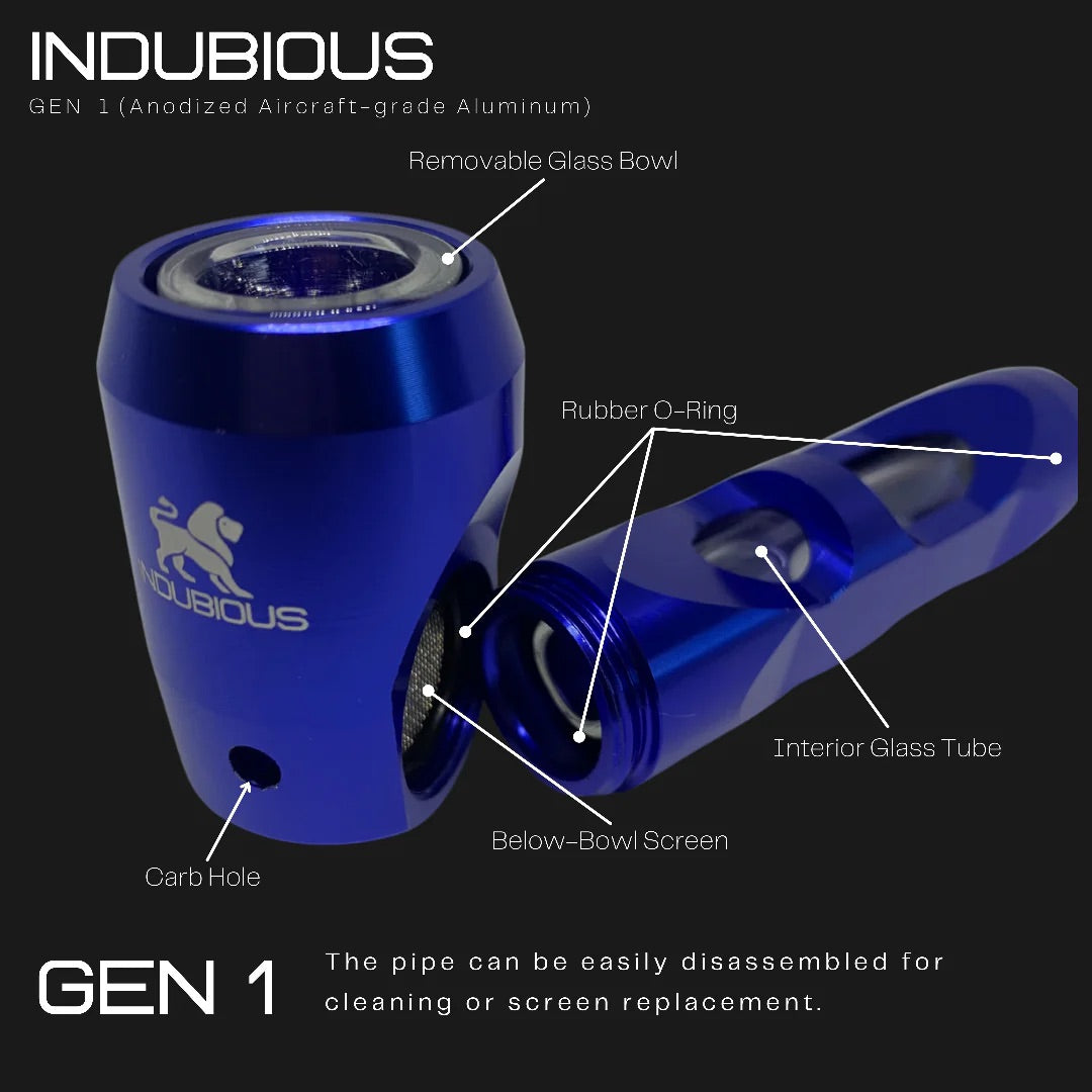 Indubious Gen 1 Metal/Glass Hand Pipe